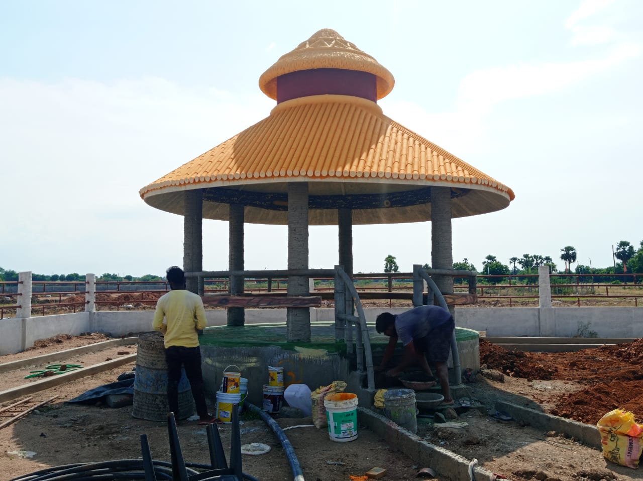 Rest place hut in Bhoomisetu open plots venture near Hyderabad Vijayawada Highway